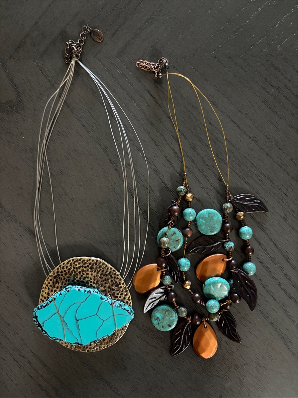 Women’s Turquoise Statement Necklace - Blue Turquoise Pendant